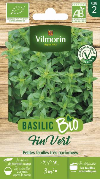 Aromatiques - Basilic Fin Vert - BIO - PACKAGING_RECTO